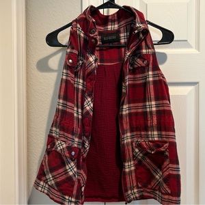 Red flannel vest